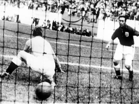 Die USA treffen gegen England, WM 1950.
