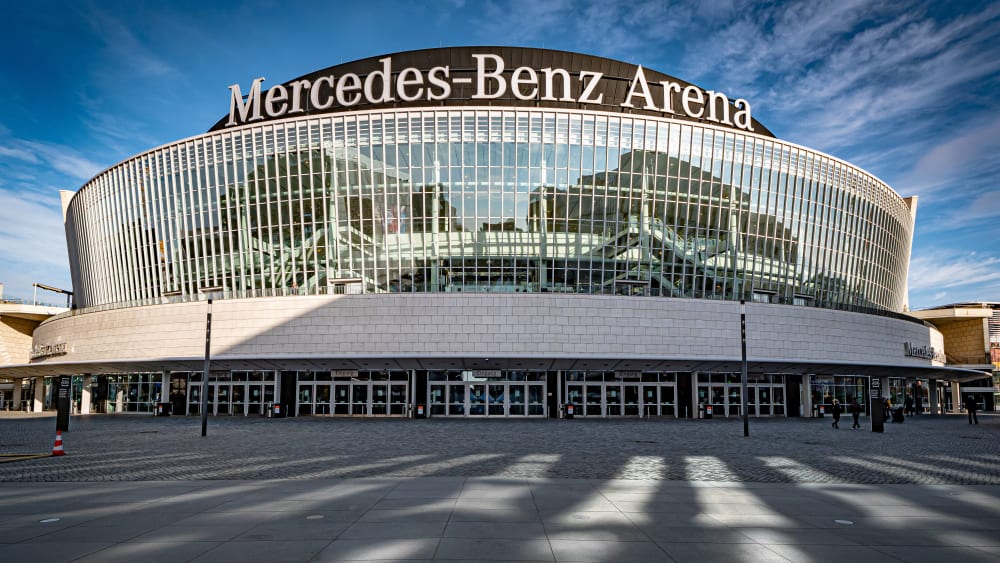 Doppelveranstaltung am 16. Februar: die Mercedes-Benz-Arena in Berlin.