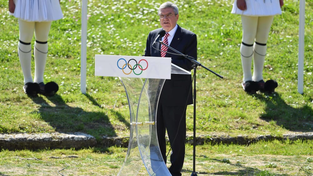 Werden die olympischen Spiele in diesem Jahr stattfinden? IOC-Pr&#228;sident Thomas Bach.