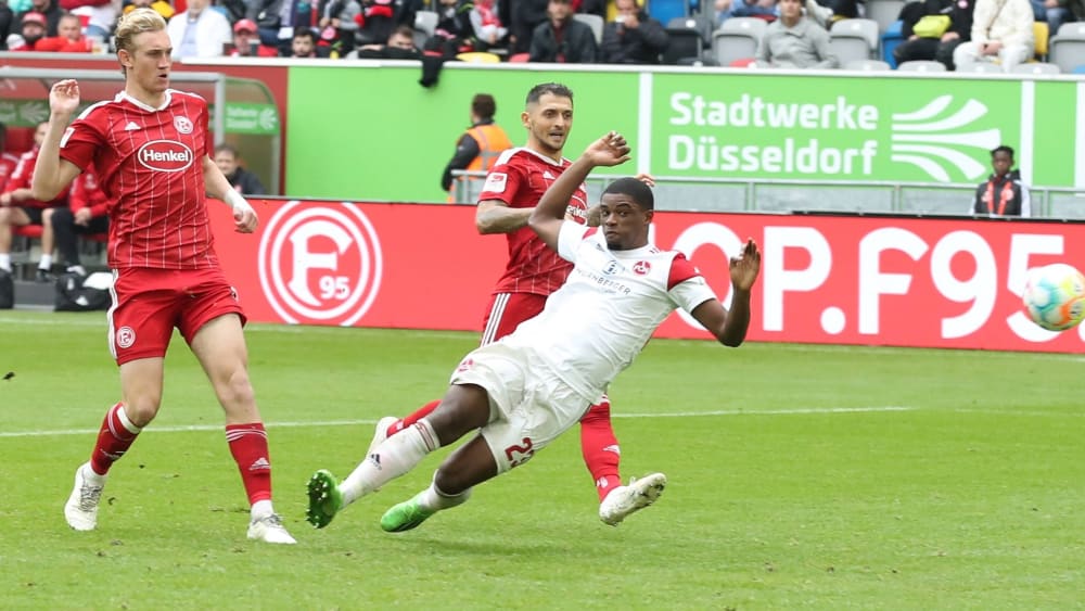 Gute Haltungsnoten: Kwadwo Duah erzielte das 1:0 für den 1. FC Nürnberg.
