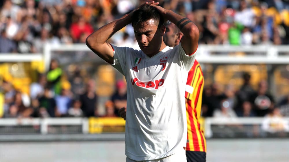 Chancen liegen gelassen: Juve-Profi Paulo Dybala haderte mit seinen Kollegen mehrmals beim 1:1-Remis in Lecce.