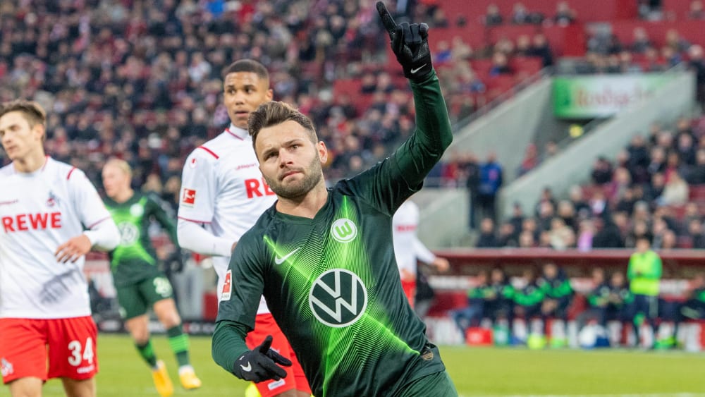 Spielt am liebsten als Rechtsau&#223;en: Wolfsburgs Offensivspieler Renato Steffen.