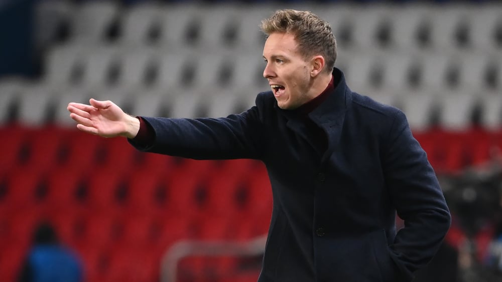 Konnte die Entscheidung des Schiedsrichters nicht nachvollziehen: Leipzigs Trainer Julian Nagelsmann.