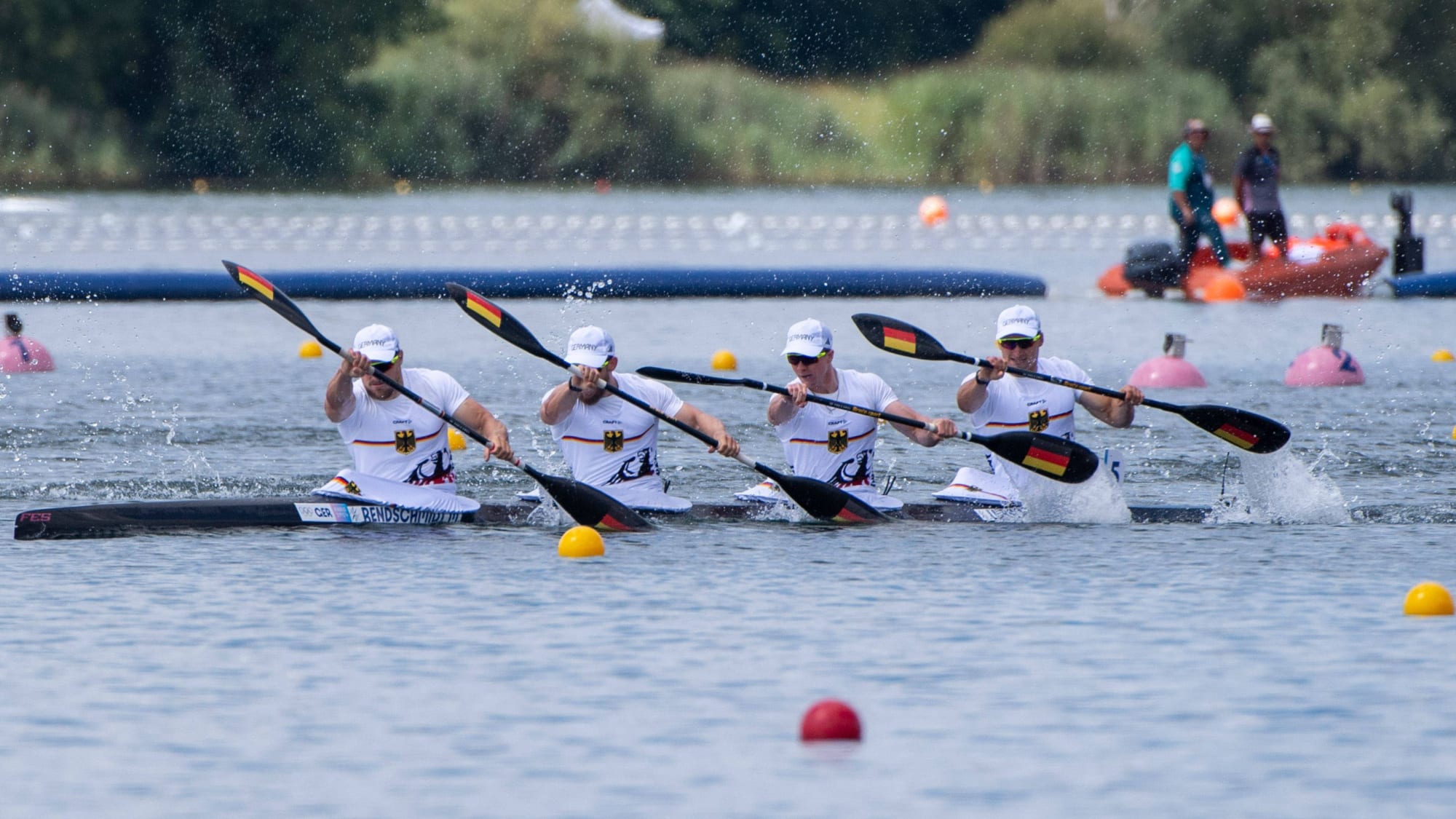 Max Rendschmidt, Max Lemke, Jacob Schopf und Tom Liebscher-Lucz