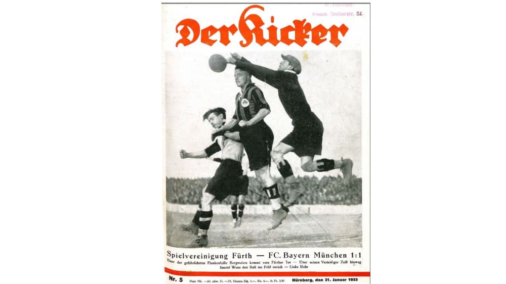 Ausgabe des "Kicker" vom 31. Januar 1933, am Tag nach der Machtergreifung der Nationalsozialisten.