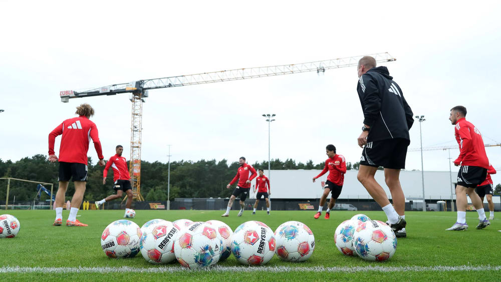  Union Berlin während des ersten Trainings nach dem Trainingslager in Köpenick.