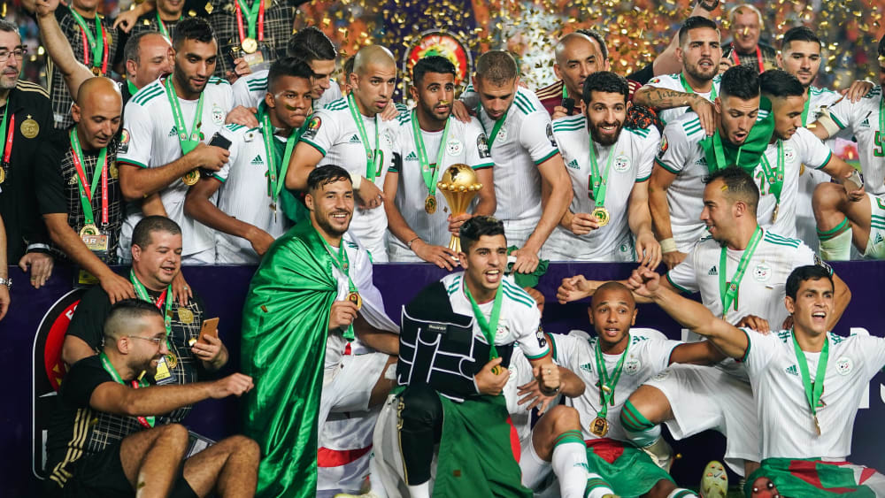 Grenzenlose Freude: Algerier nach dem Afrika-Cup-Sieg.