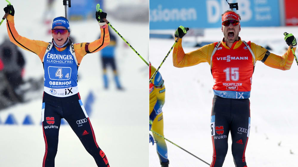 Franziska Preu&#223; und Arnd Peiffer f&#252;hren das deutsche Aufgebot f&#252;r die Biathlon-WM in Pokljuka an.