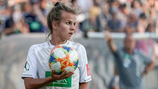 Noch ohne Einsatz im Nationalteam, im Oktober jedoch dabei: Anna Gasper (1. FFC Turbine Potsdam).