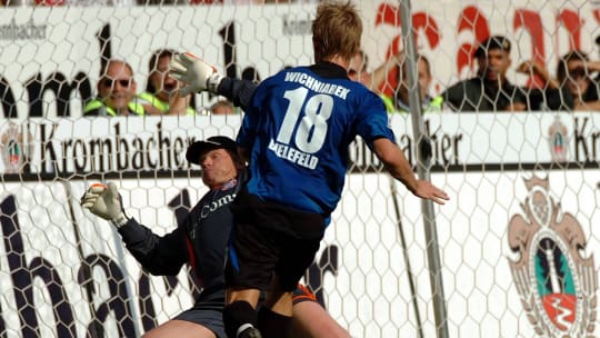 Artur Wichniarek traf beim bislang letzten Heimsieg gegen die Bayern zum zwischenzeitlichen 1:1.