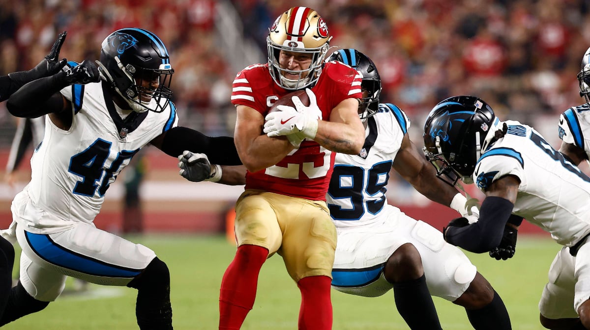 49ers-schlagen-Panthers-McCaffrey-dominiert-erstes-Duell-gegen-Ex-Team