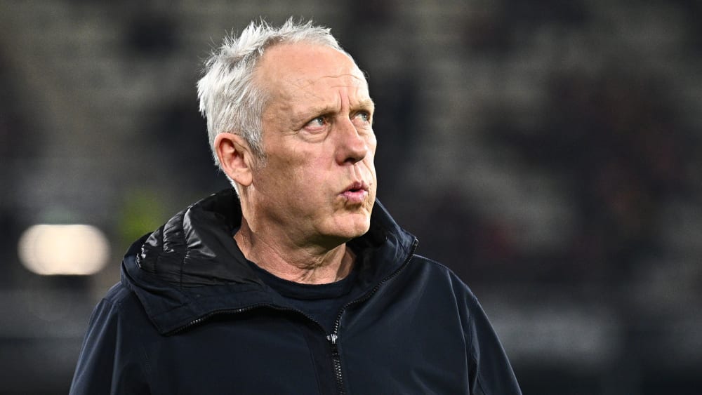 Freiburgs Trainer Christian Streich verpasste sein erklärtes Ziel, war aber dennoch zufrieden.