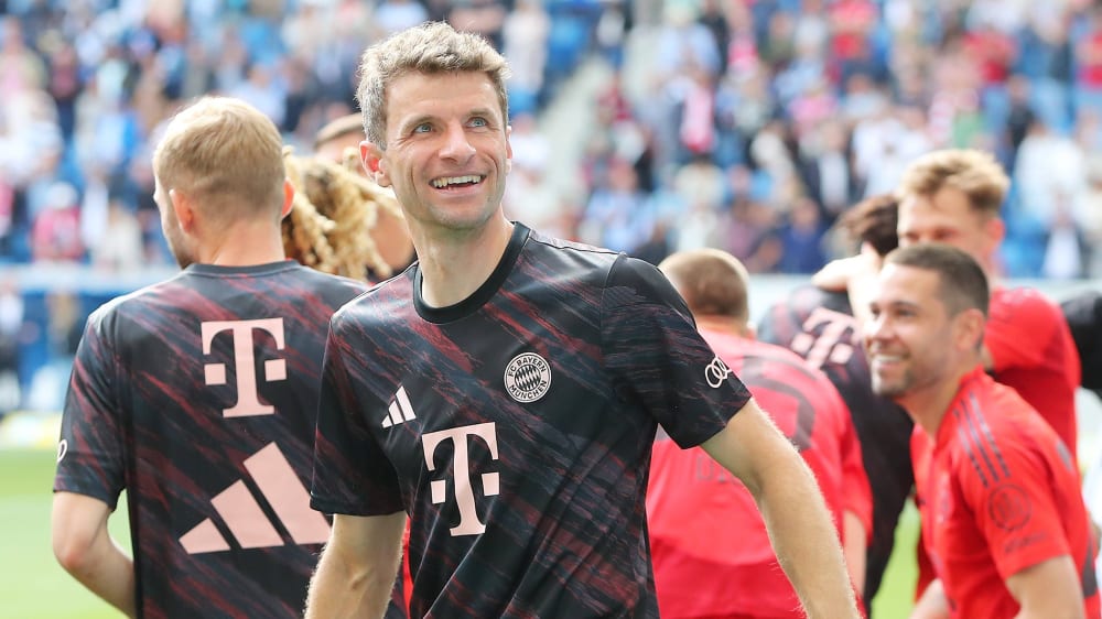 Thomas Müller wurde nach der Partie vom eigenen Anhang gefeiert.