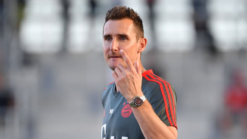 Er reist nicht mit nach Lissabon: Bayerns Co-Trainer Miroslav Klose.