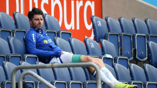 Kann dem zuletzt stotternden Motor des MSV gegen Rostock nicht in die Gänge helfen: Topscorer Moritz Stoppelkamp.