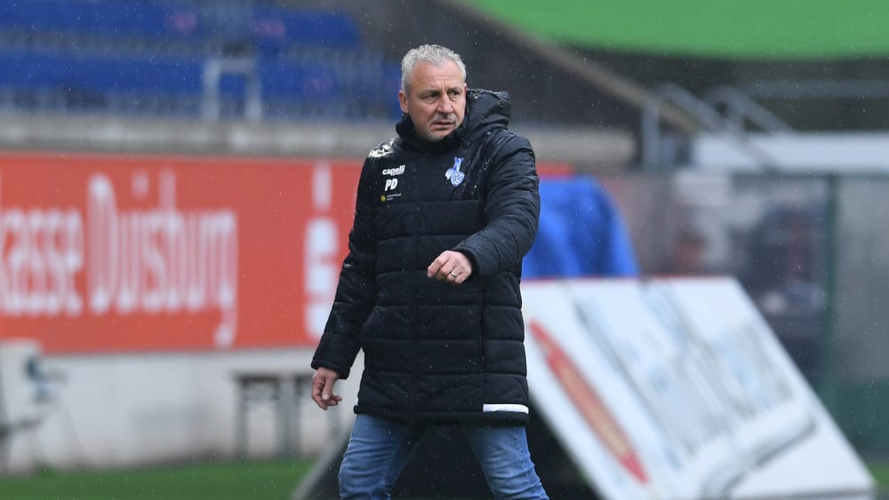 Wird gegen den FCK nicht an der Seitenlinie stehen: MSV-Coach Pavel Dotchev.