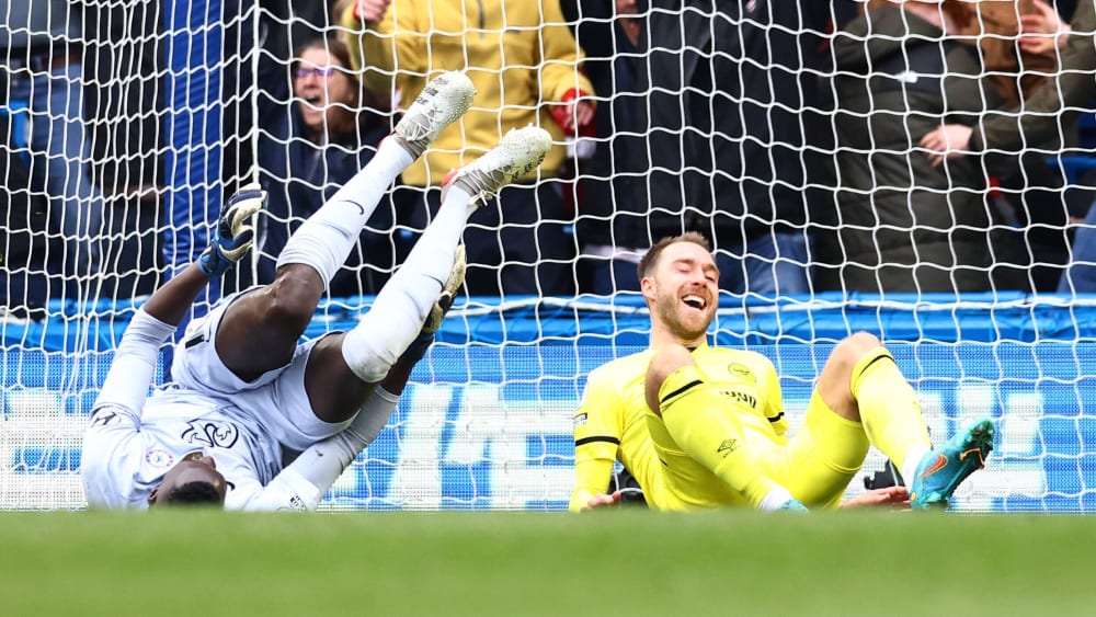 Hatte nach seinem ersten Tor im Trikot der Bees gut lachen: Christian Eriksen.