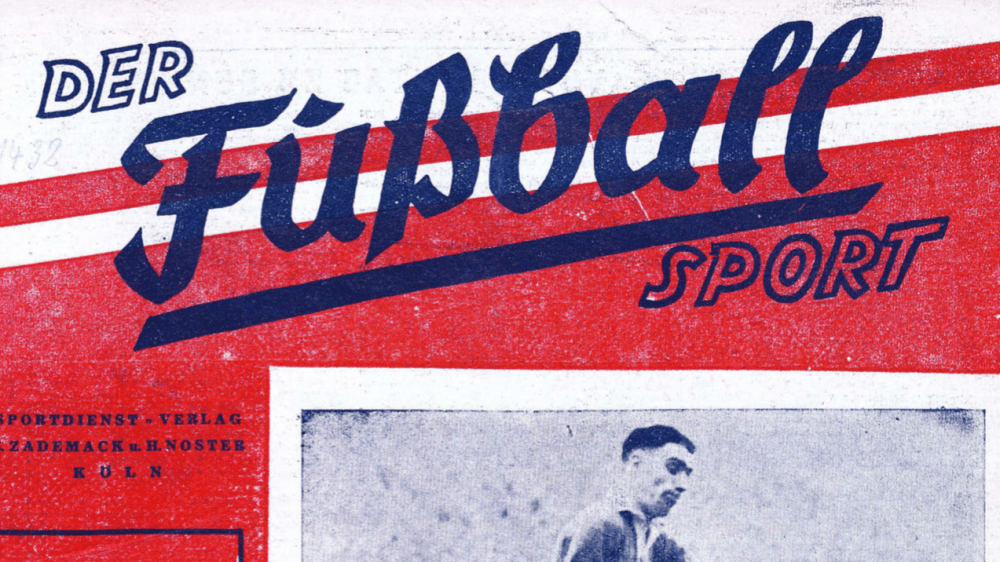 Eine der ersten Ausgaben aus dem Olympia-Verlag - "der Fu&#223;ball-Sport".