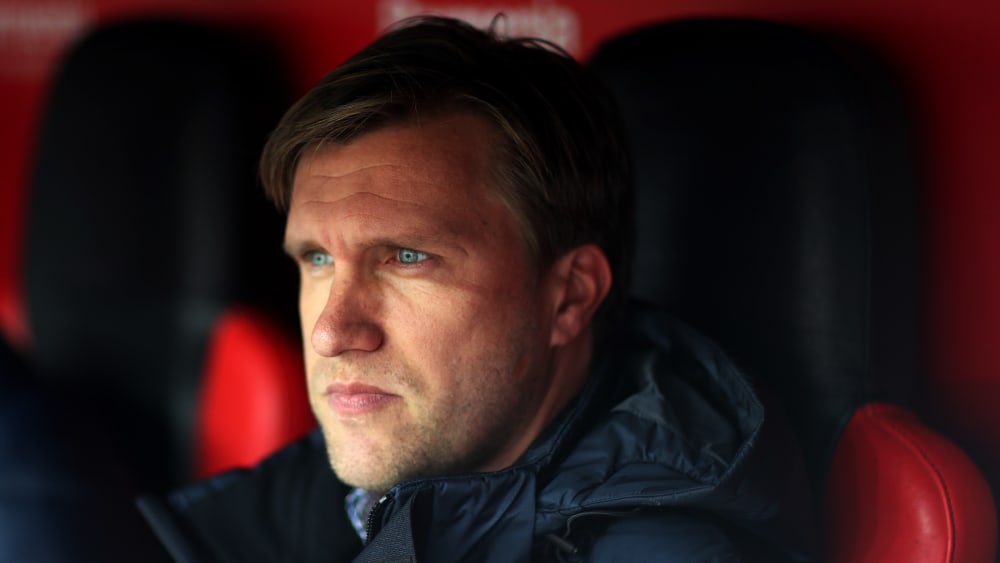 Zeigte sich nach dem Sieg gegen Hoffenheim zufrieden: Leipzigs Sportdirektor Markus Kr&#246;sche.  
