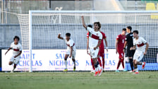 Portugiesischer Jubel: Im Halbfinale der U-17-EM schockte Portugal Serbiens gleich doppelt spät und zog ins Finale ein.
