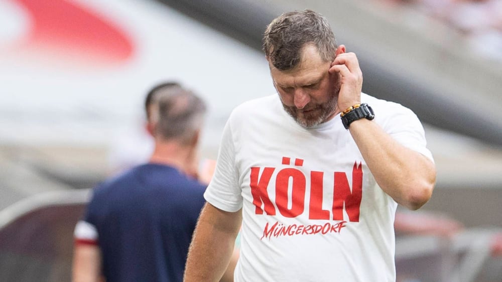 Wartet auch nach vier Spielen noch auf den ersten Sieg der Saison: Kölns Trainer Steffen Baumgart.
