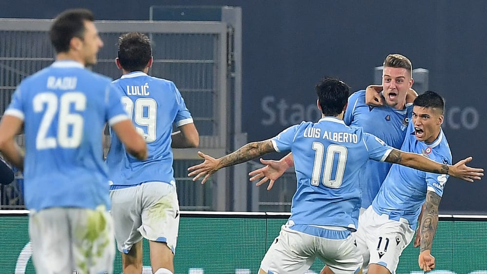 Der gefeierte Mann: Sergej Milinkovic-Savic hat Lazio Rom zum Sieg gegen Meister Juventus geschossen.