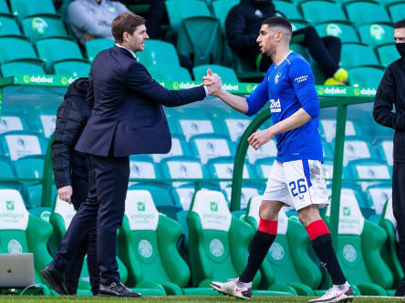 "Fanboy" Balogun mit Trainer Steven Gerrard