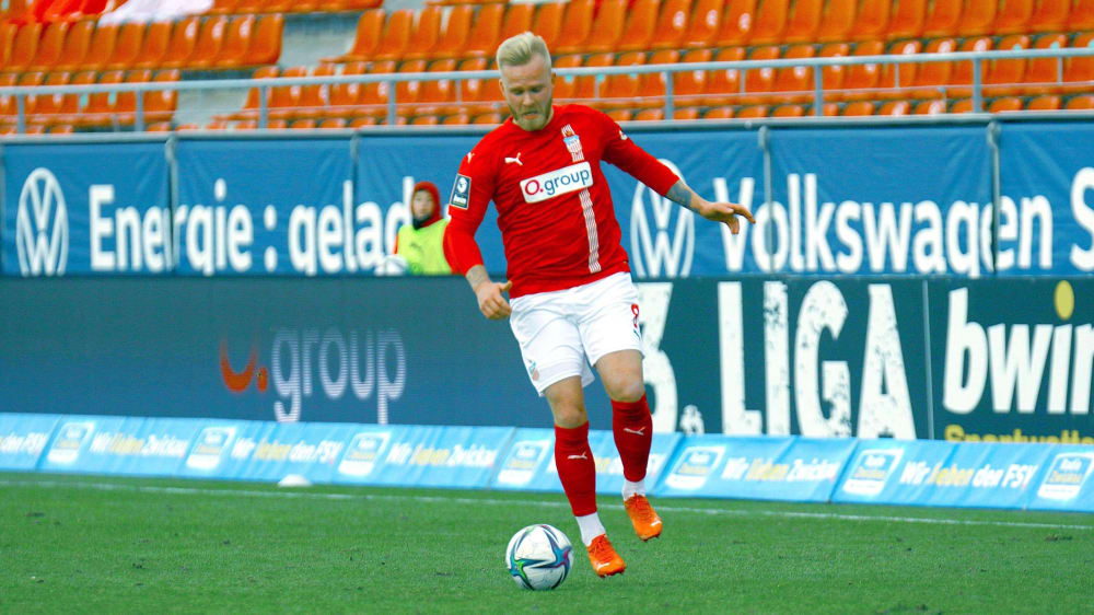 Marcel Hilßner im Spiel gegen Kaiserslautern.