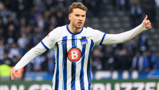 Erzielte in der Hinrunde sein erstes Profitor für Hertha BSC: Pascal Klemens.