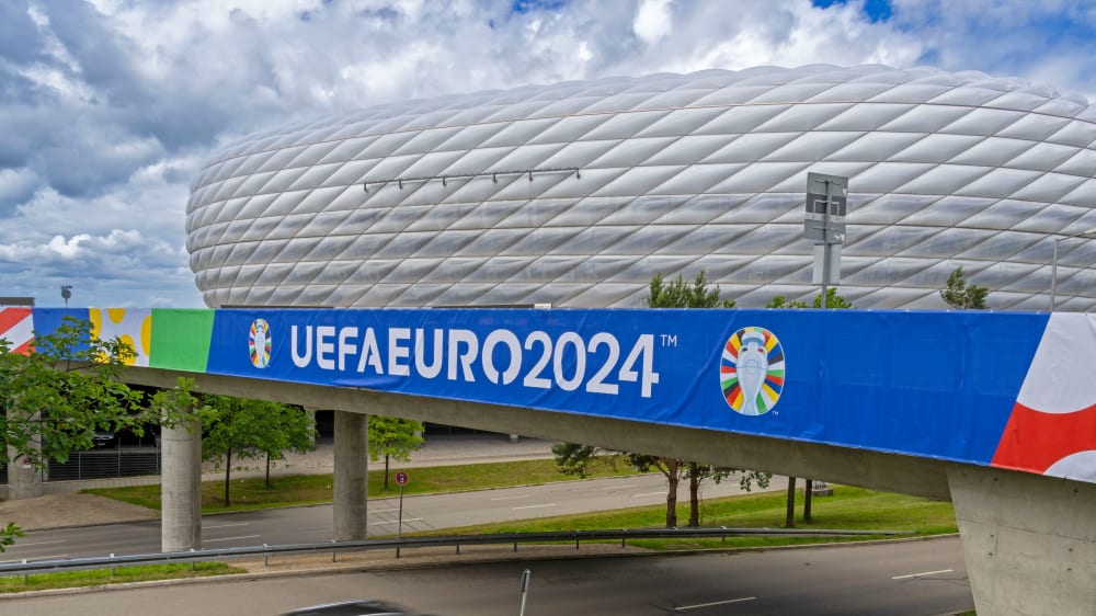 Wird gerade zu Beginn der EM im Fokus stehen: Die "München Fußball Arena".
