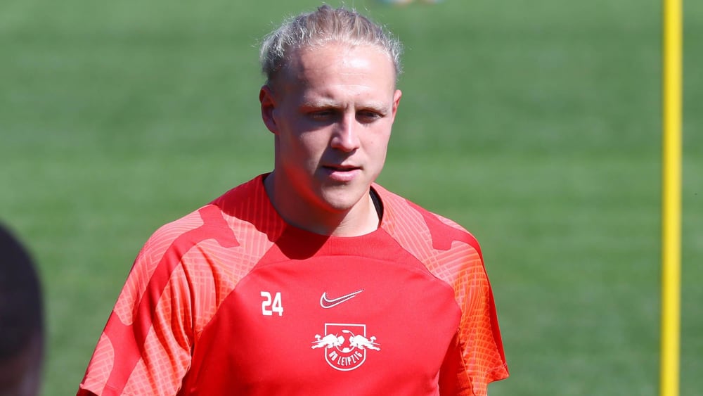 Xaver Schlager hofft bei RB Leipzig auf sein Debüt in der Königsklasse.