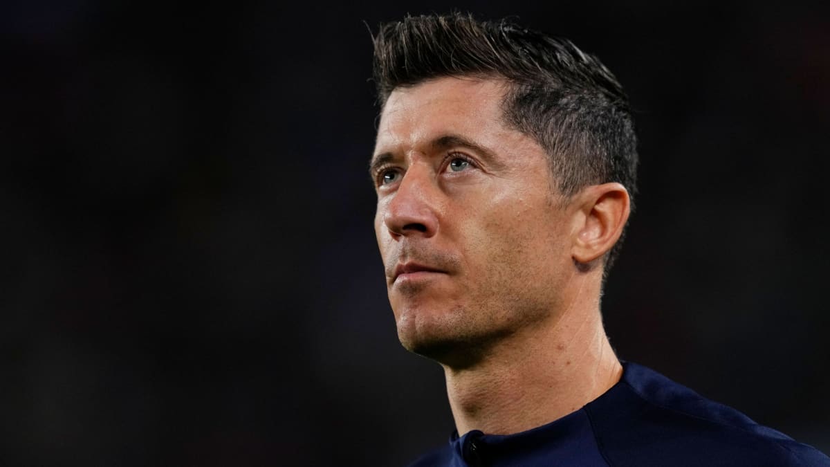 Lewandowskis Besuch in der BayernKabine kicker