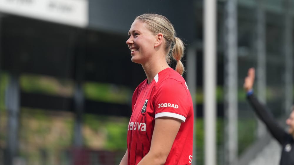 Samantha Steuerwald wurde nach dem letzten Saisonspiel offiziell beim SC Freiburg verabschiedet.