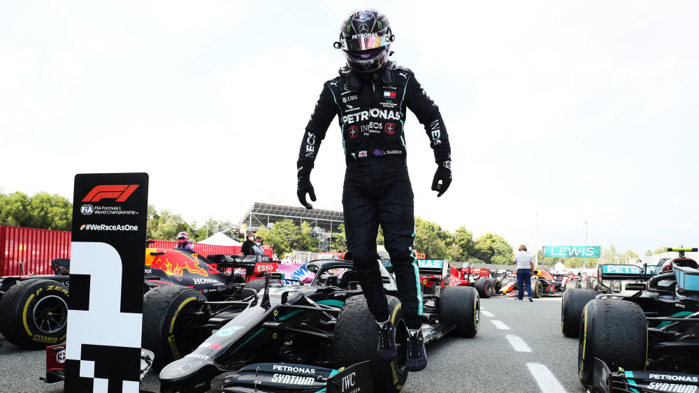 Abo-Sieger in Barcelona: Lewis Hamilton.