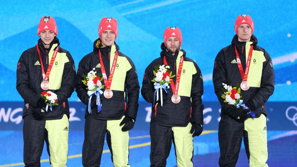Bronze: Karl Geiger, Markus Eisenbichler, Stephan Leyhe, Constantin Schmid