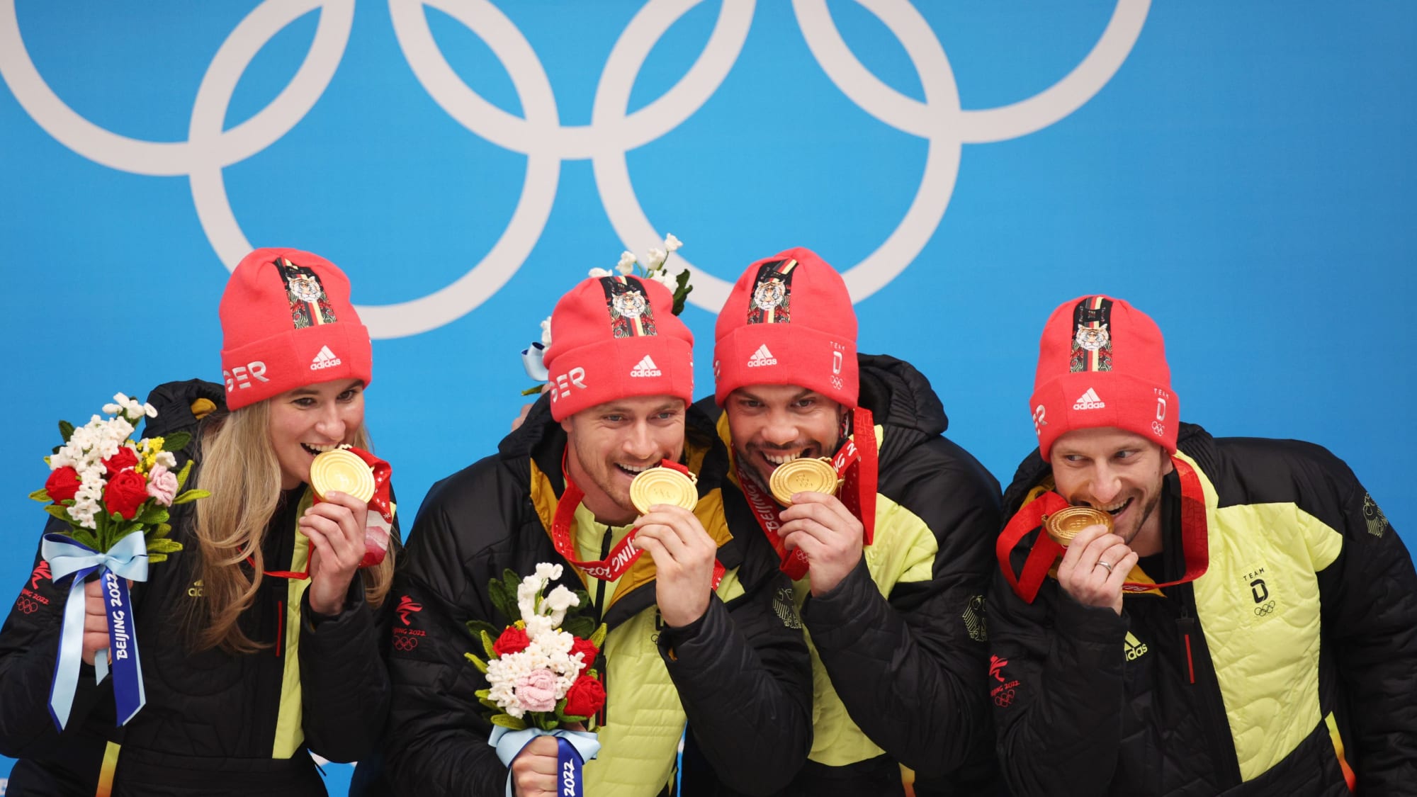 Natalie Geisenberger, Johannes Ludwig, Tobias Wendl und Tobias Arlt