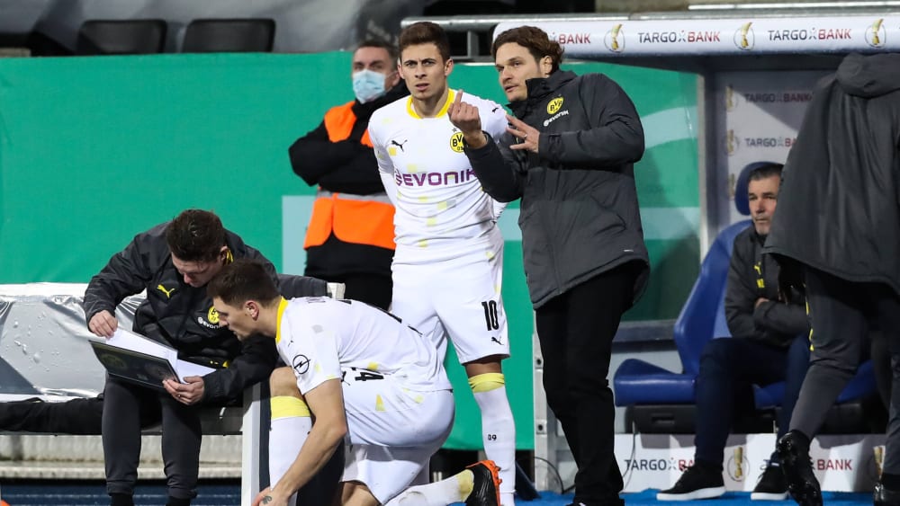 Er wird dem BVB und Trainer Edin Terzic vorerst fehlen: Dortmunds Fl&#252;gelflitzer Thorgan Hazard (#10).