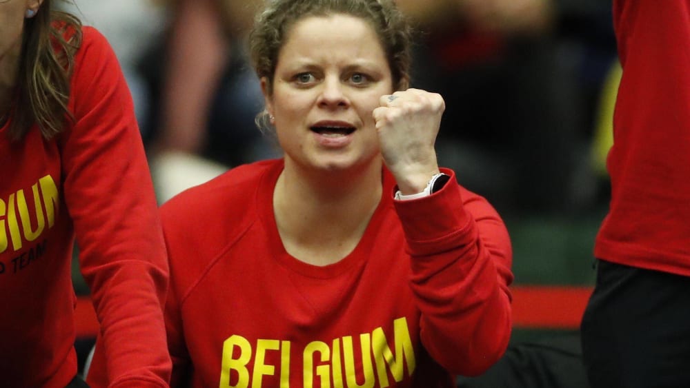 Am Wochenende nach an der Bande der Belgierinnen im Fed Cup aktiv, in Dubai steht sie wieder auf dem Platz: Kim Clijsters.