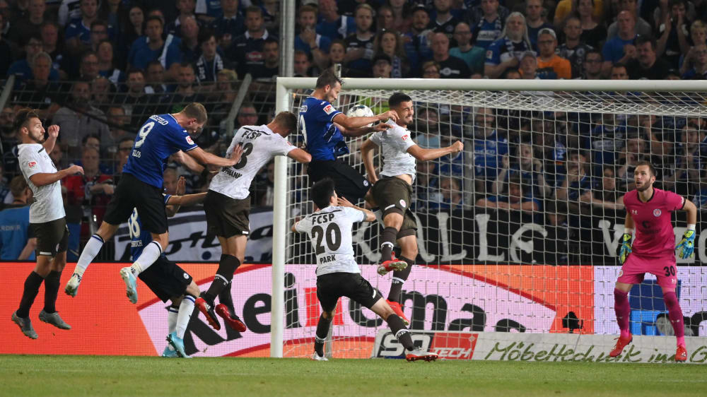 Setzte den Schlusspunkt auf der Bielefelder Alm beim 1:1 zwischen DSC und FC St. Pauli: Manuel Prietl.