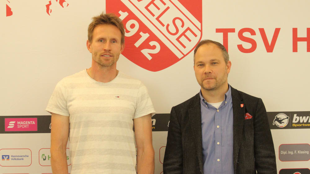 Neu-Trainer Philipp Gasde und Geschäftsführer Matthias Limbach
