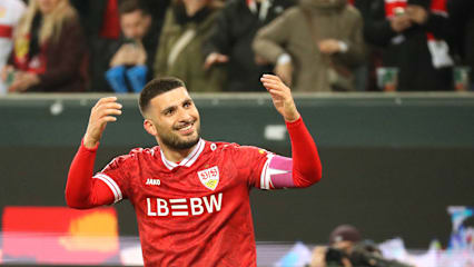 Bei ihm läuft's: Deniz Undav traf am Sonntag in Augsburg erneut für den VfB Stuttgart - sogar doppelt.