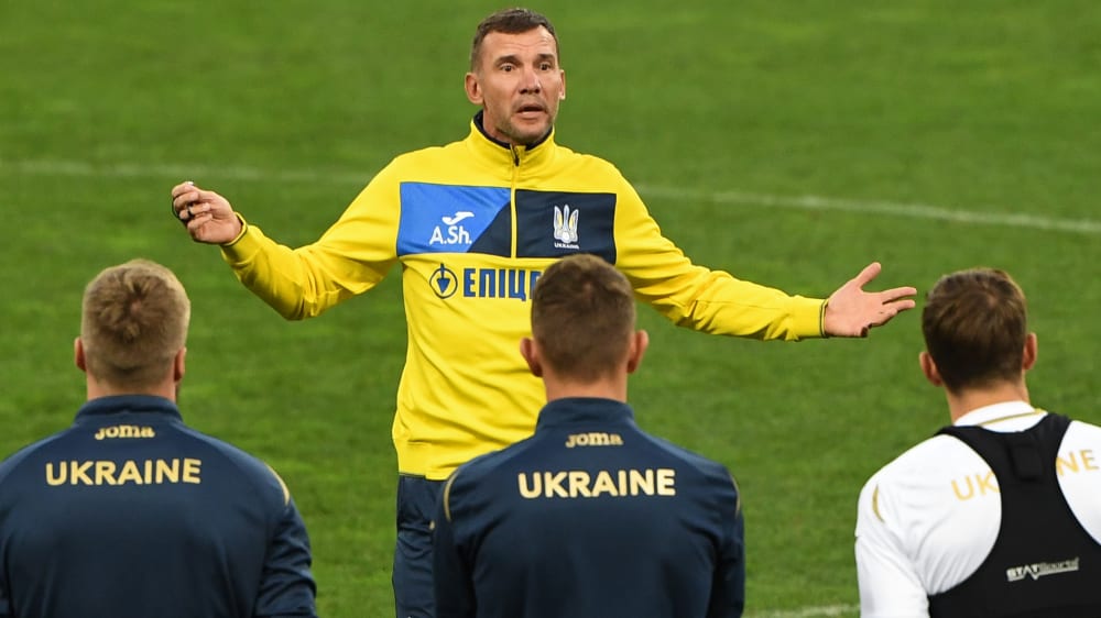 Andriy Shevchenko kann sein Team auf das Spiel gegen die DFB-Elf einstellen.