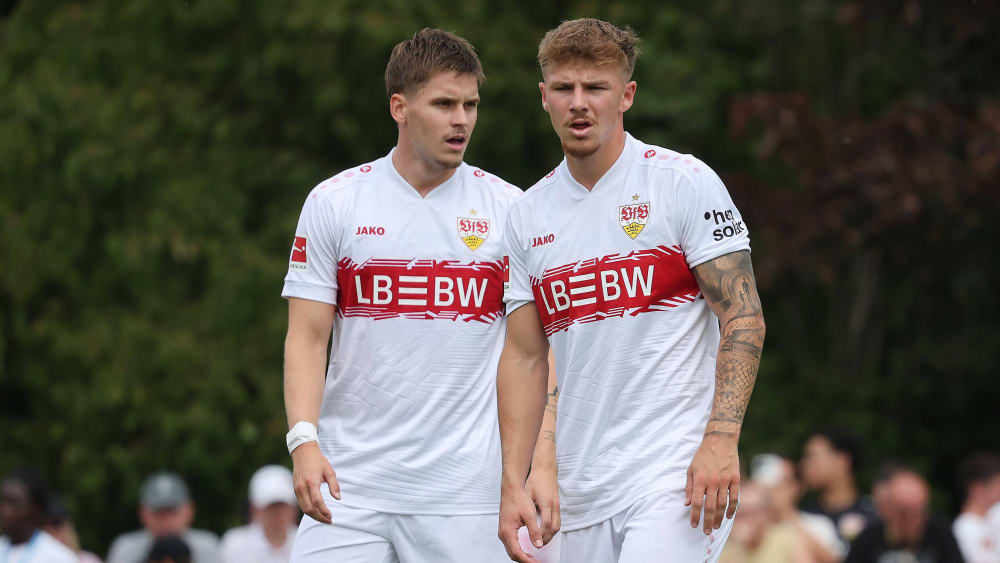 Ramon Hendriks und Finn Jeltsch (re.) spielen in Braunschweig in der VfB-Abwehr.