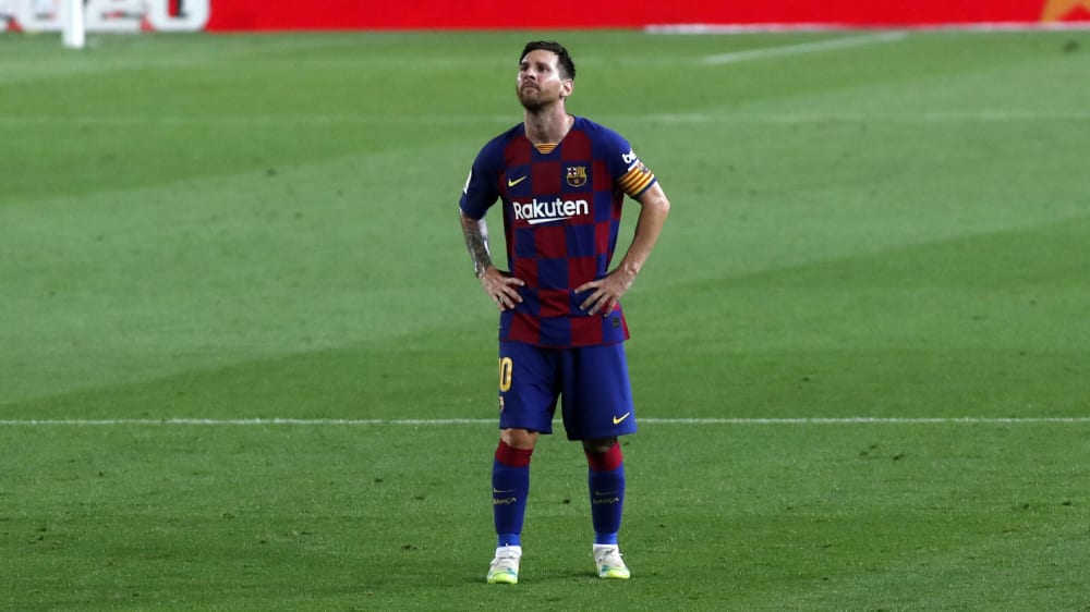 Frustrierender Abend, frustrierende Saison: Lionel Messi, frustriert.