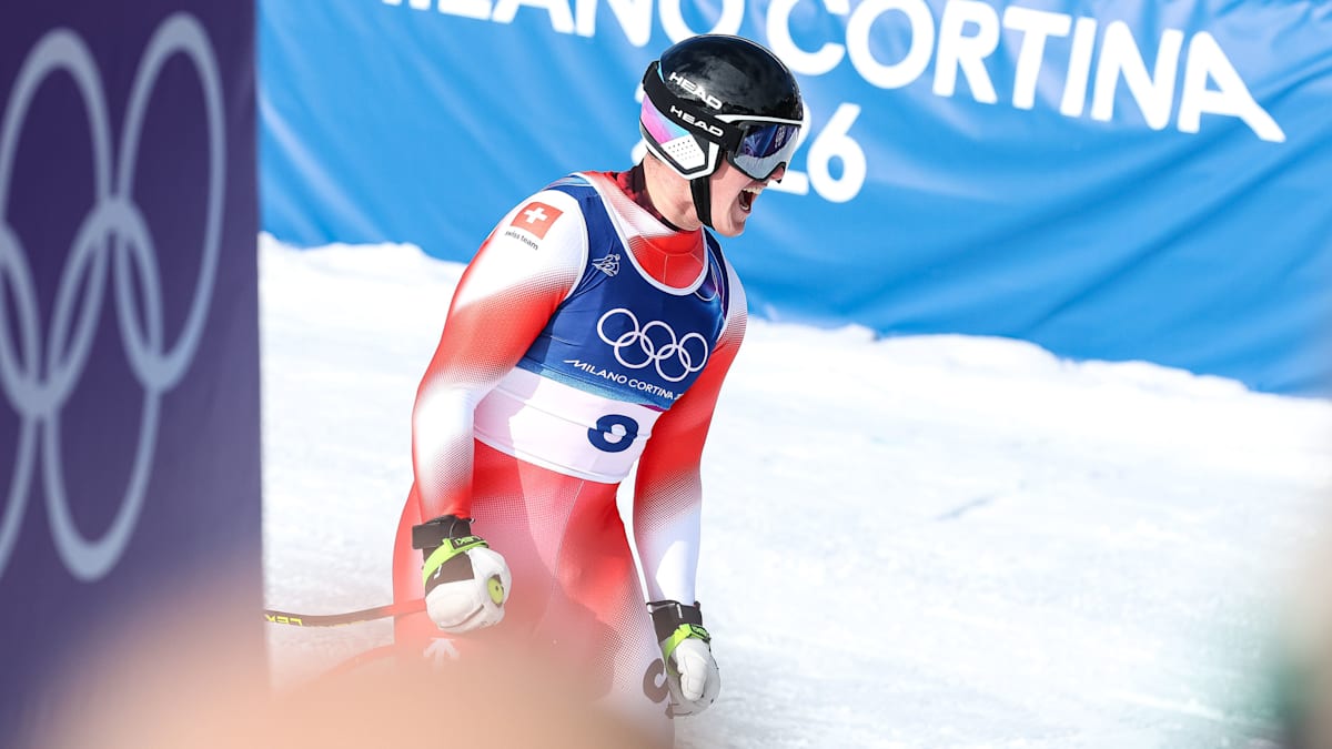 Von Allmen holt Gold in der Abfahrt - Zwei Italiener auf dem Podest