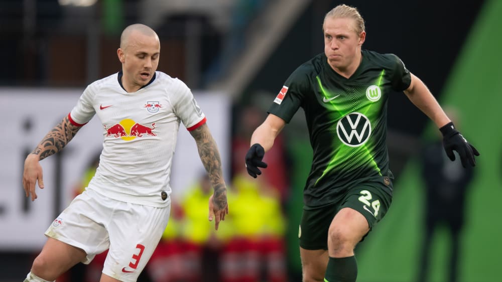 Ballkontrolle: Xaver Schlager und der VfL Wolfsburg freuen sich auf Duelle mit Topteams wie Leipzig (li. Angelino).