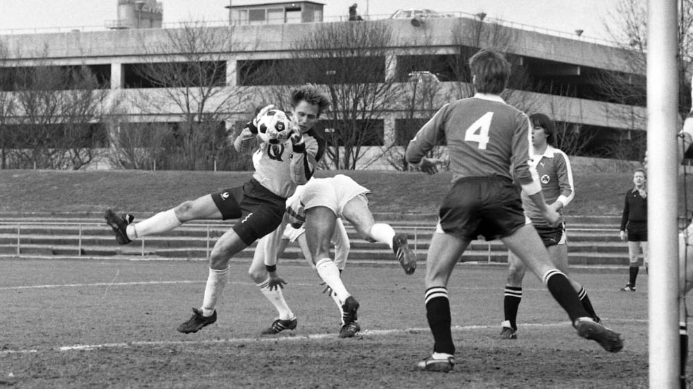 Roland Kastner, hier anno 1981 bei einem Testspiel gegen den VfB Stuttgart.