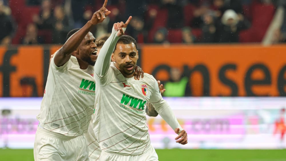 Tor beim Debüt: Alexis Claude-Maurice mit Frank Onyeka.