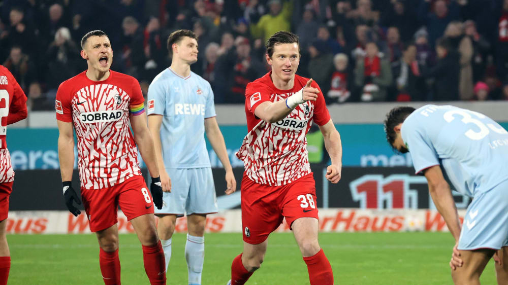 Brachte den SC Freiburg gegen den 1. FC Köln von der Bank auf die Siegerstraße: Michael Gregoritsch (re.).