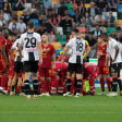 Treffen sich am Donnerstag noch einmal: Die Spieler von Udine und der Roma.
